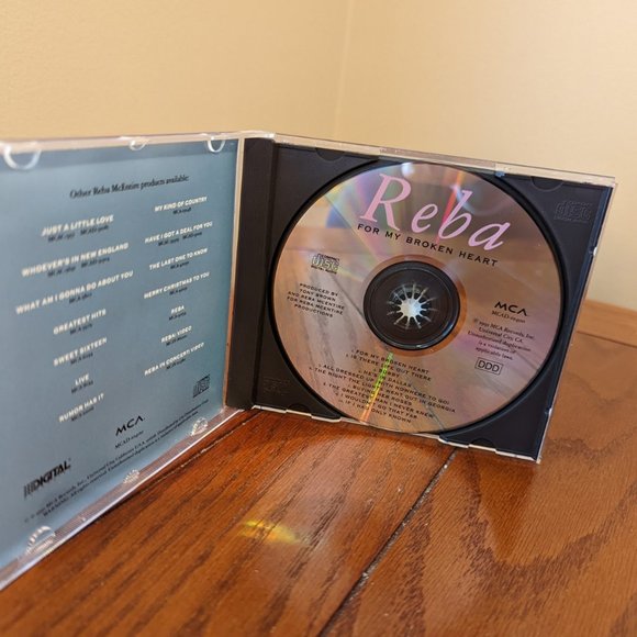 For My Broken Heart by Reba McEntire (CD, Oct-1991 MCA) Great early recording! - Picture 2 of 3